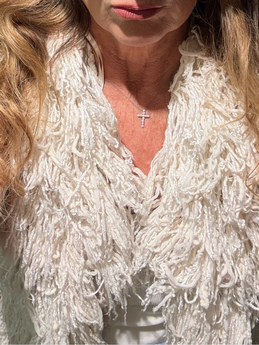 Isabel Marant Cream Fringed Open Vest - Picture 3 of 8